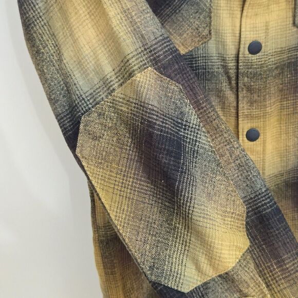 Roark x Pendleton Shirt Mens M Shadow Plaid Wool Snap Classic Fit Norseman EUC - Picture 8 of 15